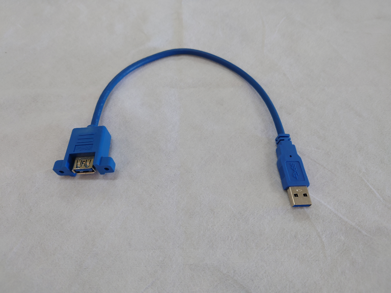 パネルマウント USB3.0ケーブル　Aオス－パネルマウントAメス
